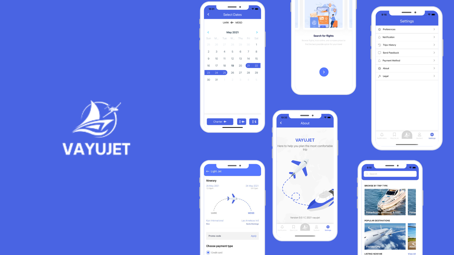 Vayujet Mobile App